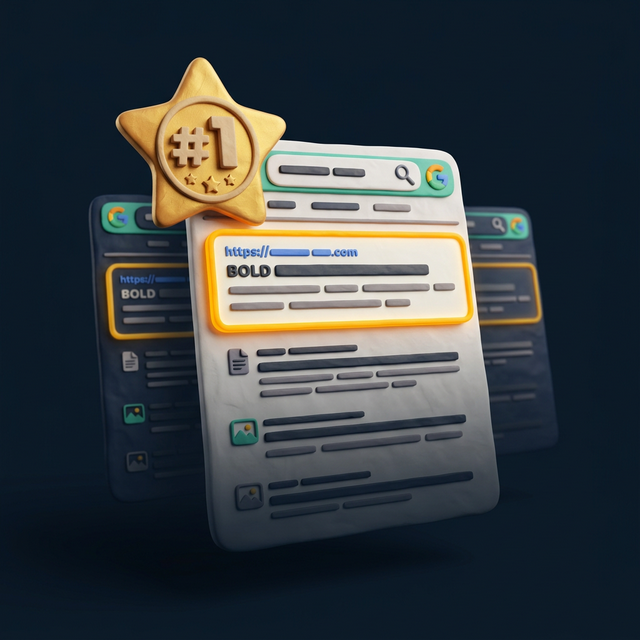 SEO Search #1 — Top Ranking 3D Illustration