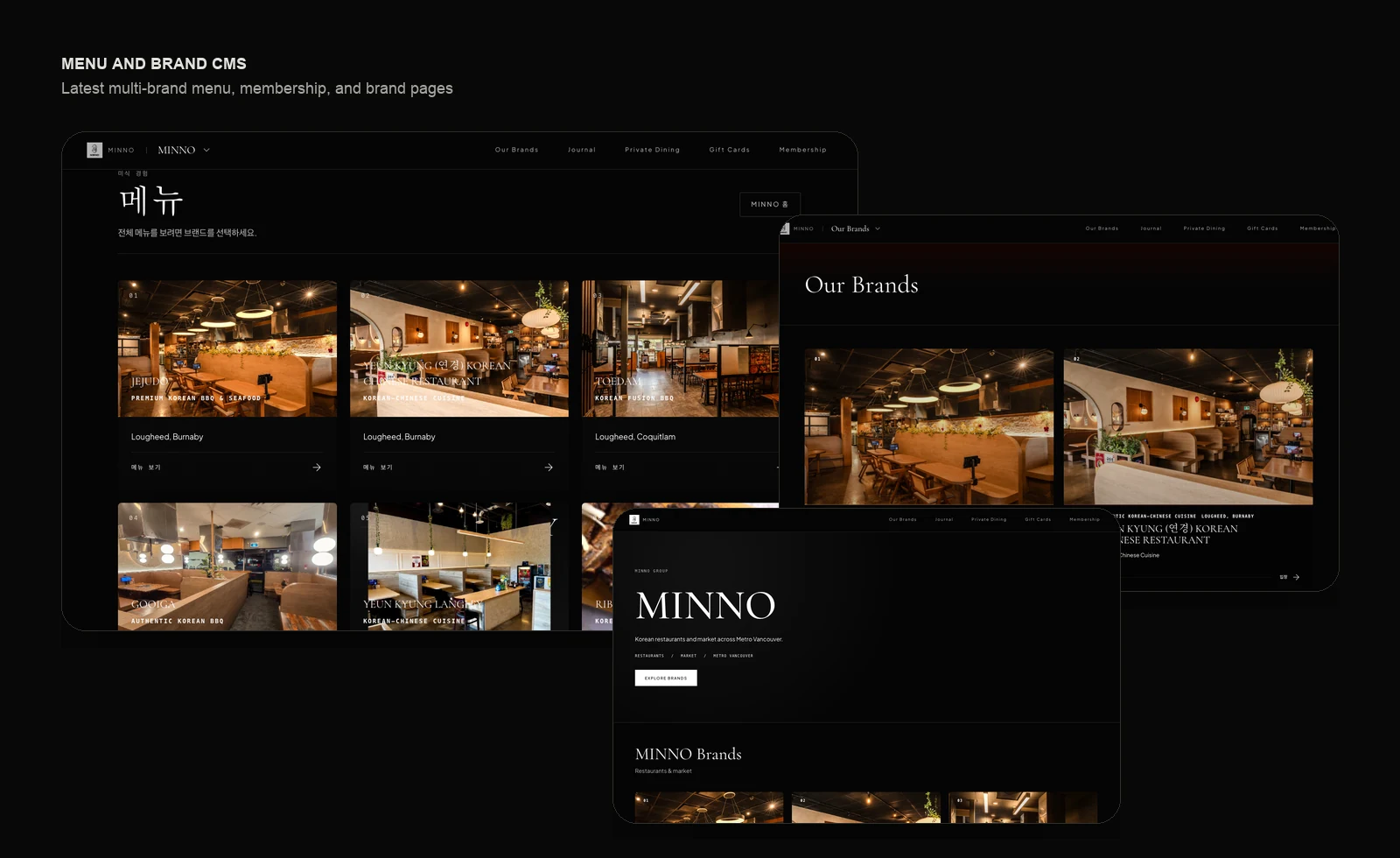 minno group menu brand — current BYTHECLOUD ENT project material